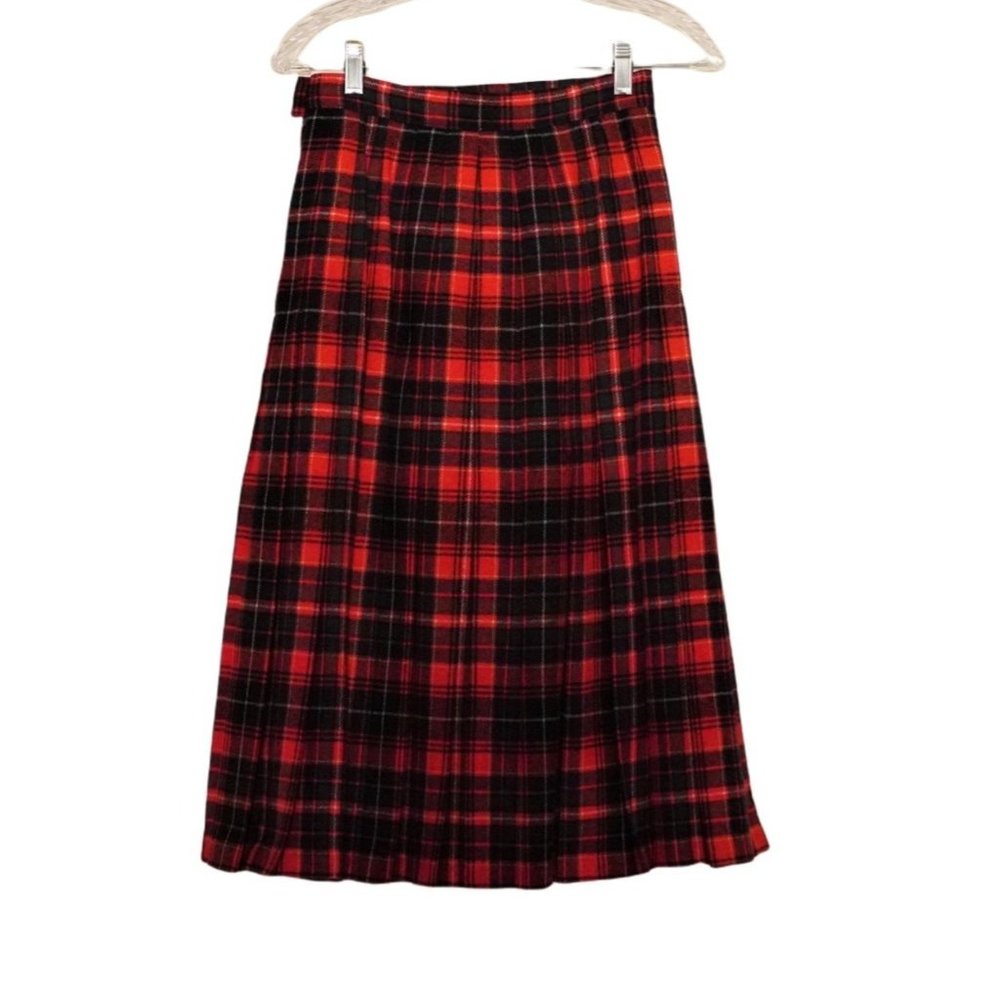 Pendleton Skirt Plaid Pleated‎ Authentic Macinnes Tartan Womens Size 8 Petite